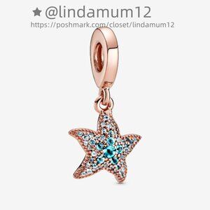 Pandora Sparkling Starfish Dangle Charm